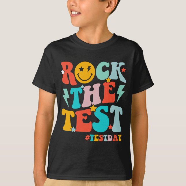 Camiseta Rock The Test Day Motivational Studies Ki (Frente)