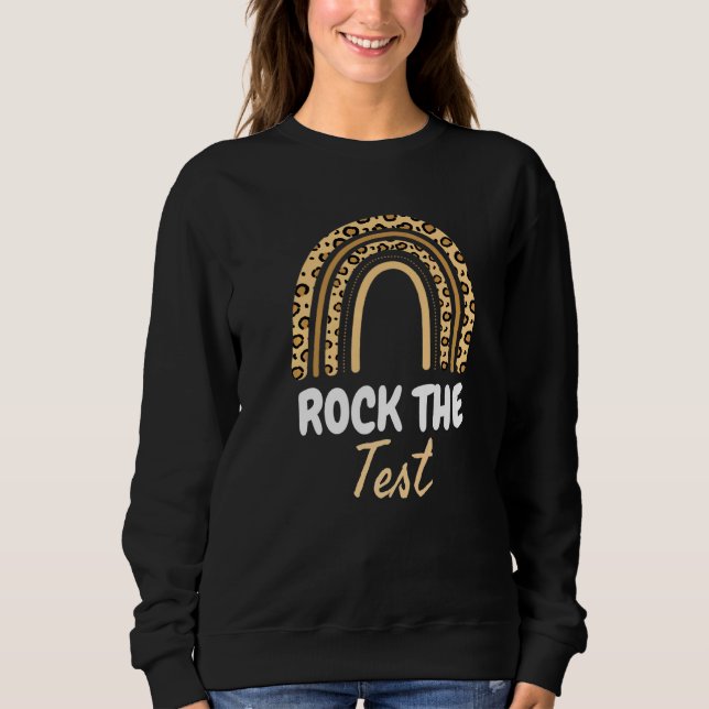 Camiseta Rock The Test Day Teacher Testing Day Rainbow (Frente)