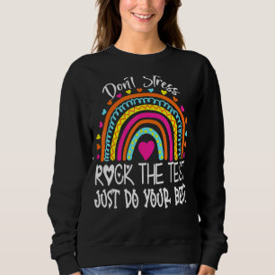 Camiseta Rock The Test Day Teacher Testing Day Rainbow