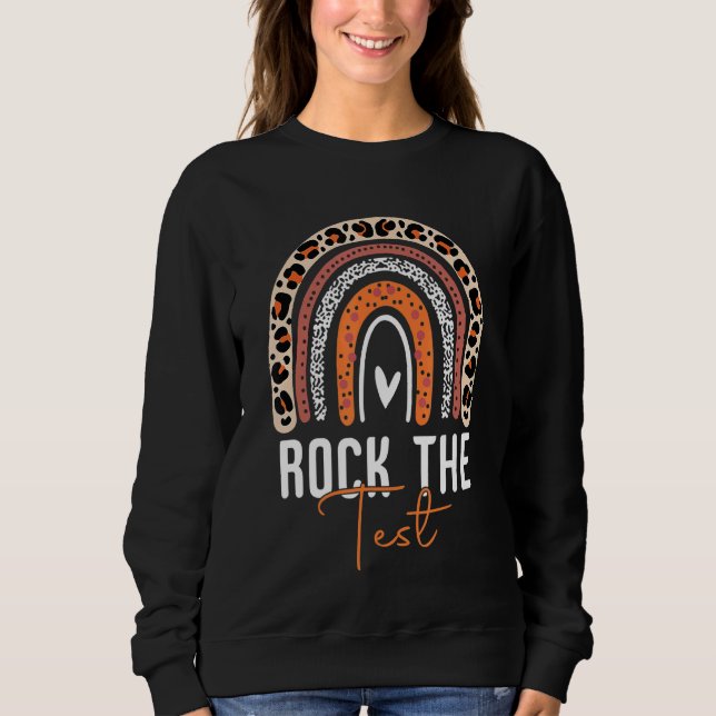 Camiseta Rock The Test Day Teacher Testing Day Rainbow (Frente)