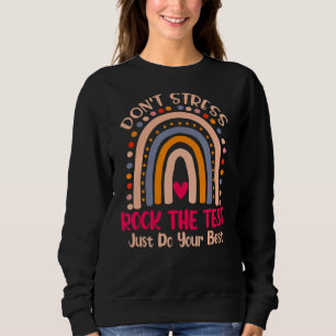 Camiseta Rock The Test Day Teacher Testing Day Rainbow