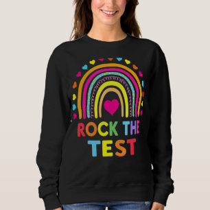 Camiseta Rock The Test Day Teacher Testing Day Rainbow