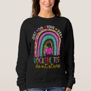 Camiseta Rock The Test Day Teacher Testing Day Rainbow