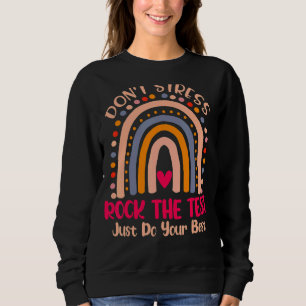 Camiseta Rock The Test Day Teacher Testing Day Rainbow