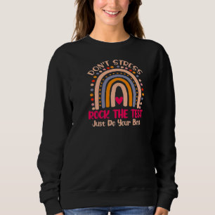 Camiseta Rock The Test Day Teacher Testing Day Rainbow