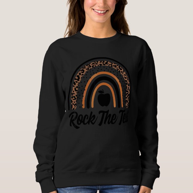 Camiseta Rock The Test Day Teacher Testing Day Rainbow (Frente)