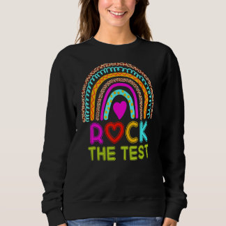 Camiseta Rock The Test Day Teacher Testing Day Rainbow Teac