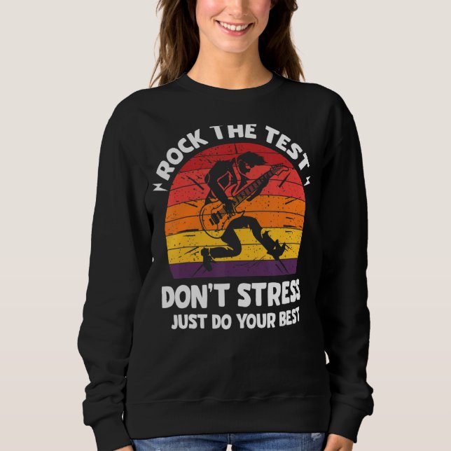 Camiseta Rock The Test Donn Stress Test Day Testing Day Te (Frente)