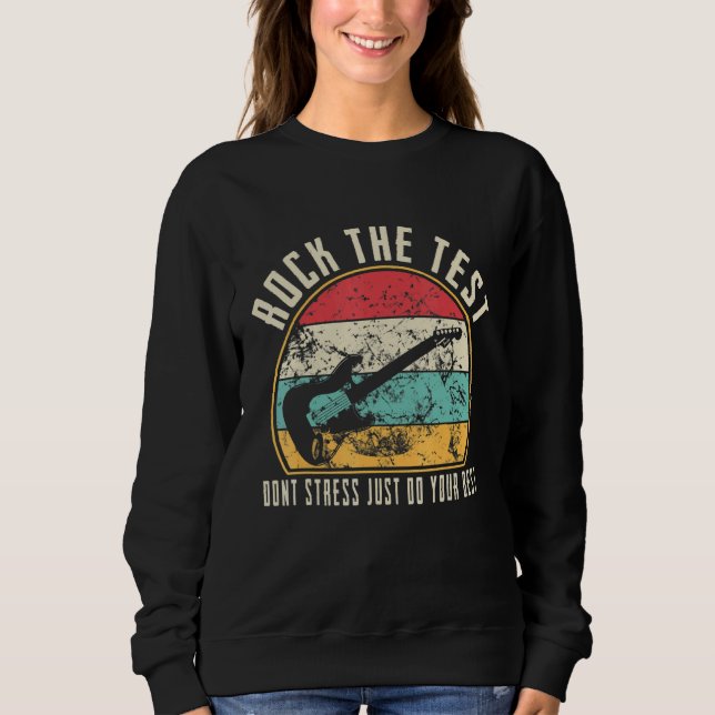 Camiseta Rock The Test Don't Stress Test Day Teachin (Frente)