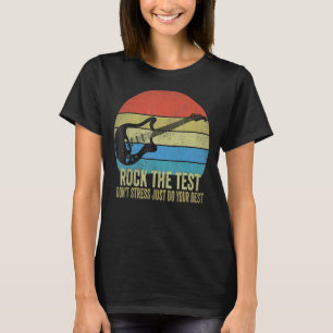 Camiseta Rock The Test Dont Stress Test Day Testing (Teste