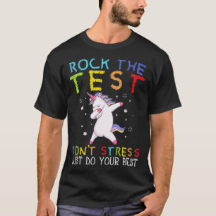 Camiseta Rock The Test Encantny School Professor Piada