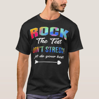Camiseta Rock The Test Encantny School Professor Piada