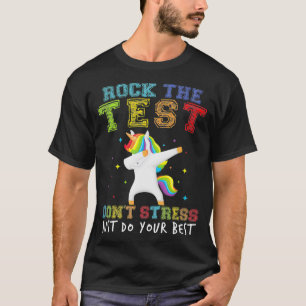 Camiseta Rock The Test Encantny School Professor Piada 