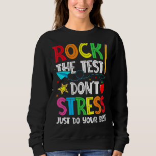 Camiseta Rock the Test Não Stress Apenas faça seu melhor te