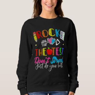 Camiseta Rock the Test Não Stress Apenas faça seu melhor tr
