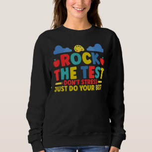Camiseta Rock the Test Não Stress Apenas faça sua melhor es