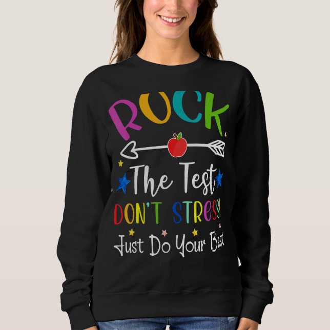 Camiseta Rock The Test Pre-K Preschool Students (Frente)