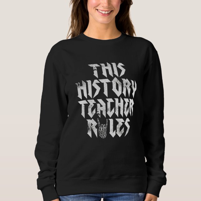 Camiseta Rock This History Professors Rules Rock And Ro (Frente)