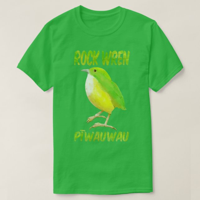 Camiseta Rock Wren Piwauwau NZ (Frente do Design)