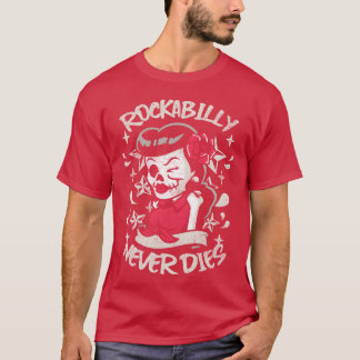 Camiseta Rockability Nunca Morre Pinup Vintage