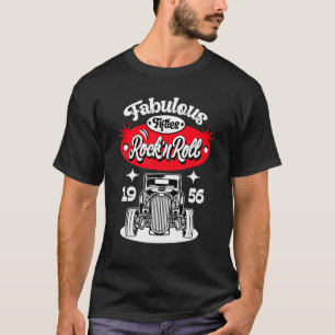 Camiseta Rockabilly 50 Sock Salto Costume Rock and Roll Gre