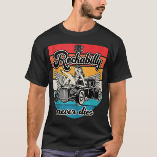 Camiseta Rockabilly Nunca Morre Vintage Rockabilly