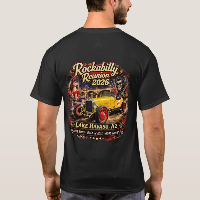Camiseta Rockabilly Reunion 2026 tumbler (Verso)