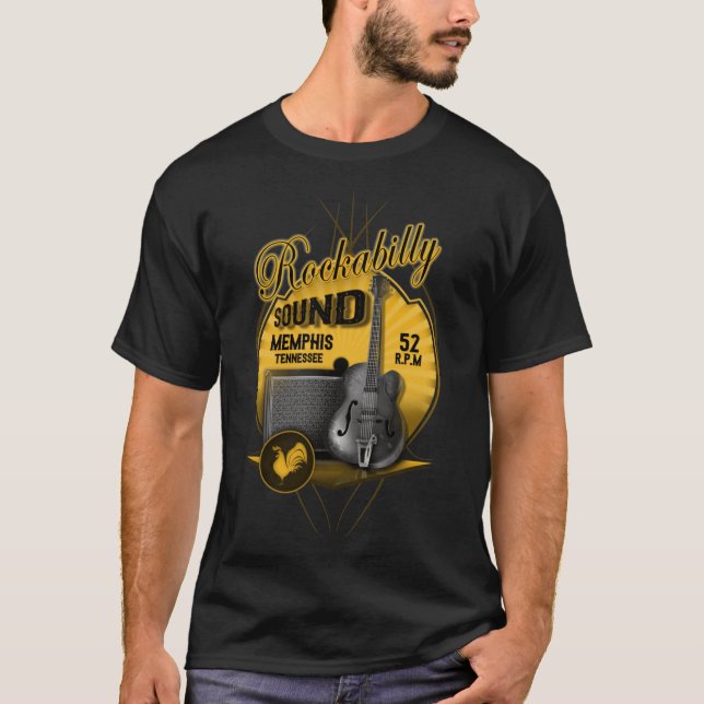 Camiseta Rockabilly Sound boy gift (Frente)
