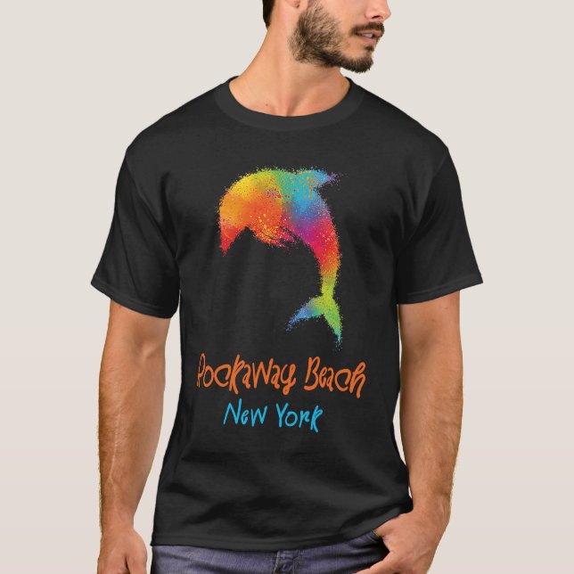Camiseta Rockaway Beach New York Souvenir (Frente)