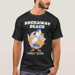Camiseta ROCKAWAY BEACH NEW YORK Surfing Vintage Seagull Re