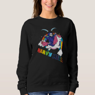 Camiseta Rocker Rock Unicórnio Esqueleto Música Heavy Metal