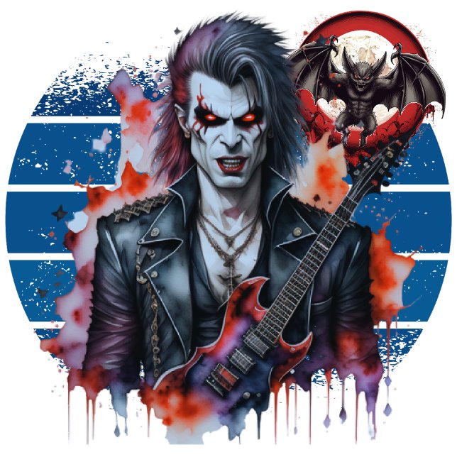 Camiseta Rocker Vampiro (Awaken Your Desires, Embrace Immortality.)