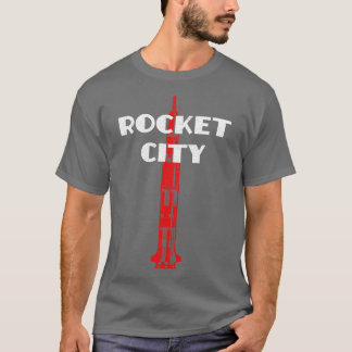 Camiseta Rocket City Saturn V Huntsville AL Alabama Distres