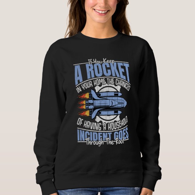 Camiseta Rocket In Your Home Aerospace Engineering Graphic (Frente)