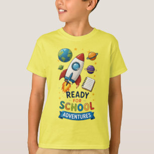 Camiseta Rocket Kids Aventuras Escolares Pronta