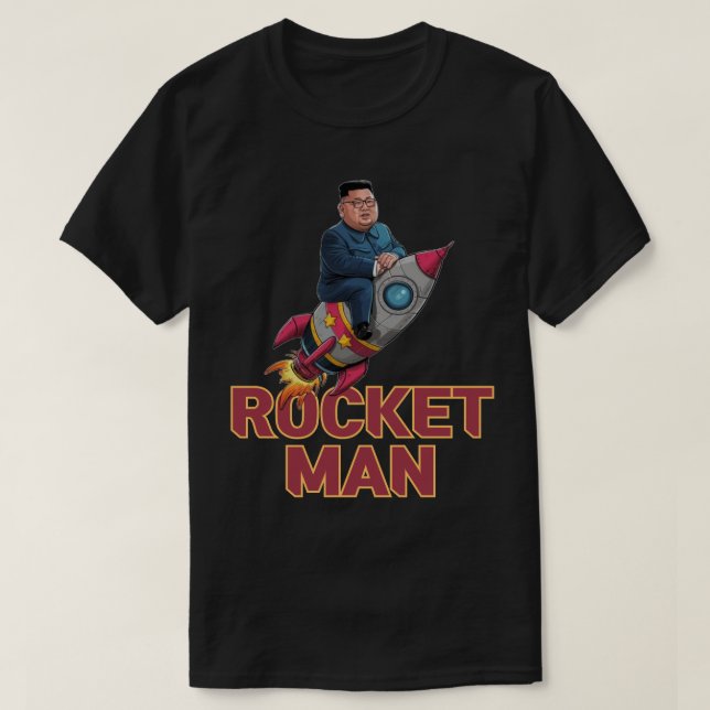 Camiseta Rocket Man Kim Jong-Un (Frente do Design)