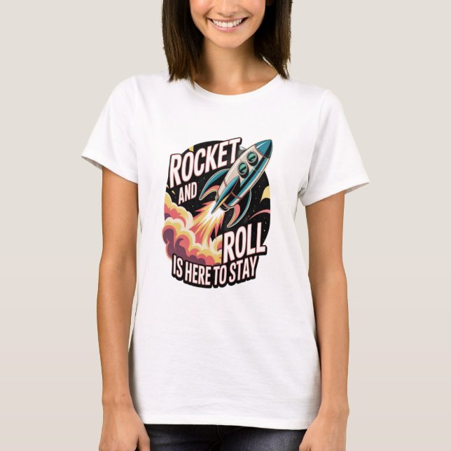 Camiseta Rocket Roll  (Frente)
