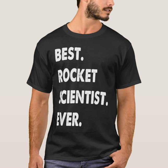 Camiseta Rocket Scientist Profissão Melhor Cientista de Fog (Frente)