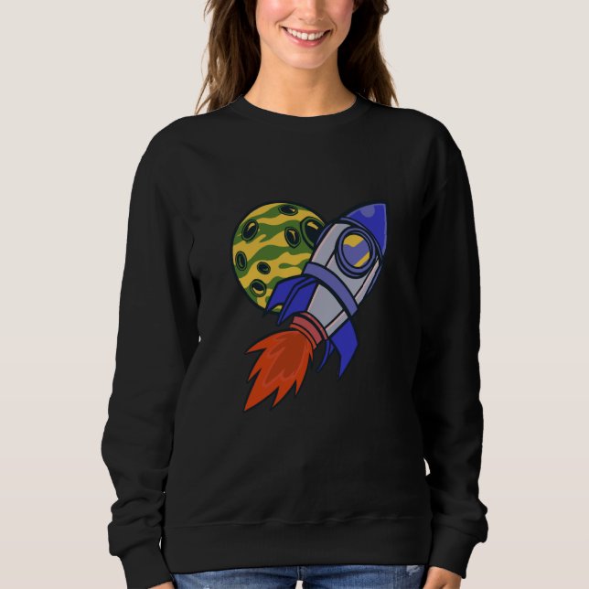 Camiseta rocket space science moon (Frente)