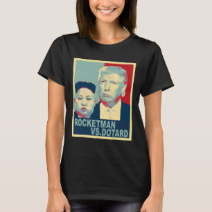 Camiseta Rocketman Vs O Caduco Kim Jong Un Engraçado Trump