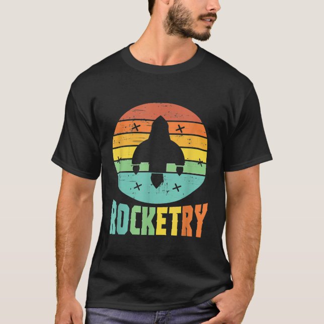 Camiseta Rocketry Vintage Rocket Science Rocket (Frente)
