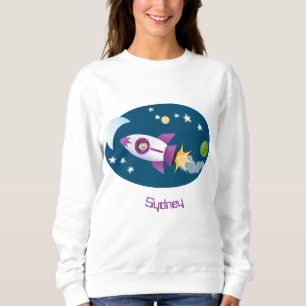 Camiseta Rockets em ilustração de desenhos animados espacia