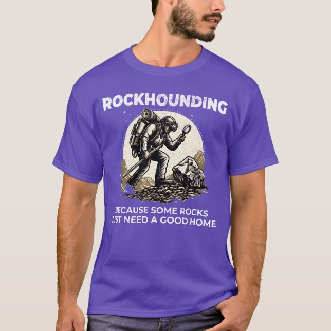 Camiseta Rockhound Rocky terrain Rock Collecting Collector  (Frente)