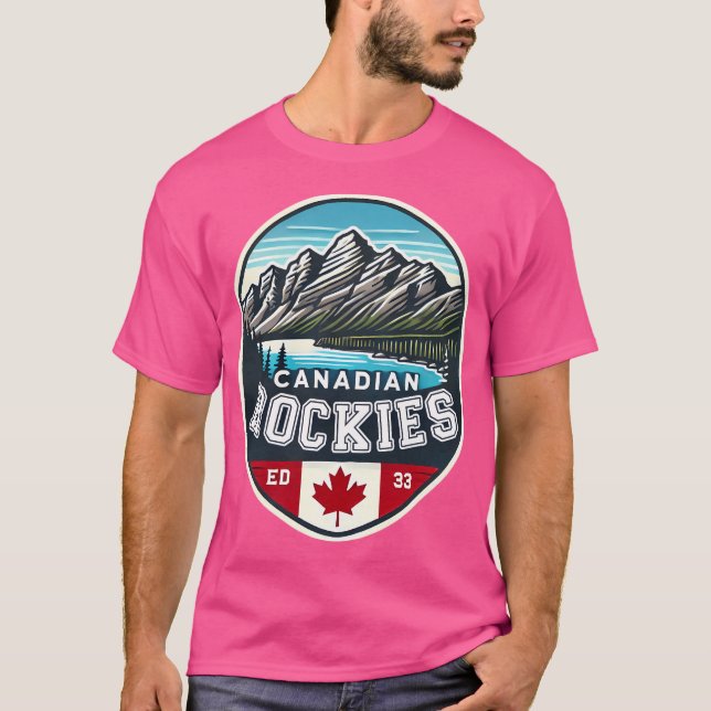 Camiseta Rockies Canada Rocky Mounges Souvenir A (Frente)