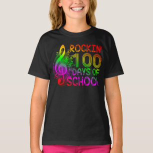 Camiseta rockin 100 dias de escola