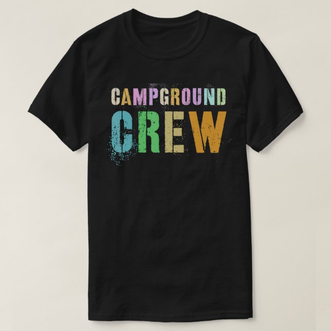 Camiseta Rockin' CAMPGROUND CREW Host Summer Counselor Teac (Frente do Design)
