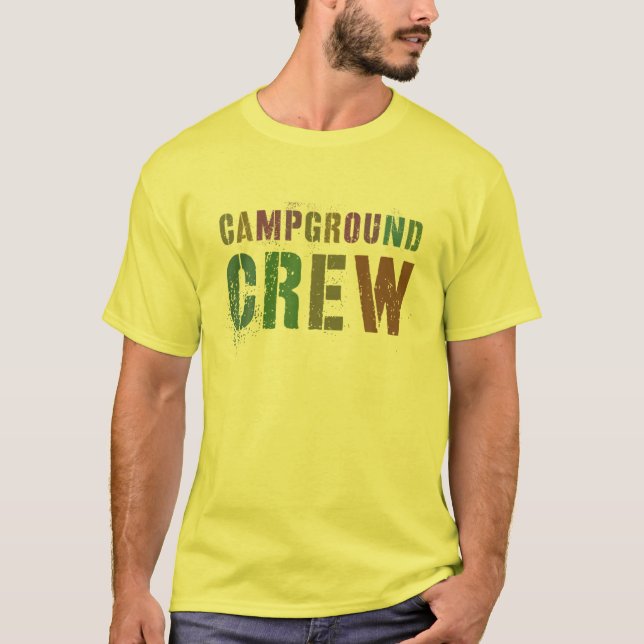 Camiseta Rockin CAMPGROUND TRW Host Conselheiro de Verão Te (Frente)