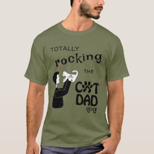 Camiseta Rockin' Cat Pai