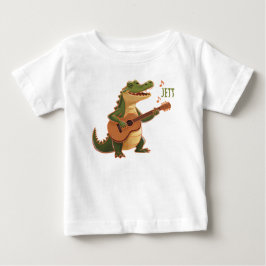 Camiseta Rockin’ Crocodile with Guitar – Fun Cartoon Animal