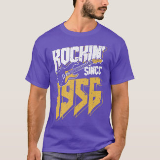 Camiseta Rockin' Desde 1956 Vintage Rock Music Fan 66th Bir